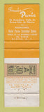 Matchbook Cover - Puria Cristol Colon Mexicfo Hotel WORN