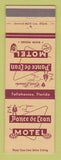 Matchbook Cover - Ponce De Leon Motel Tallahassee FL