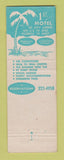 Matchbook Cover - Ponce De Leon Motel Tallahassee FL