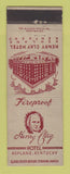 Matchbook Cover - Henry Clay Hotel Ashland KY