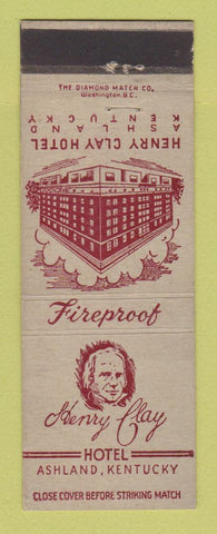 Matchbook Cover - Henry Clay Hotel Ashland KY
