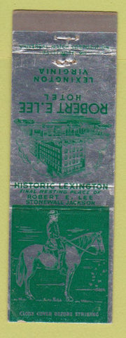 Matchbook Cover - Robert E Lee Hotel Lexington VA
