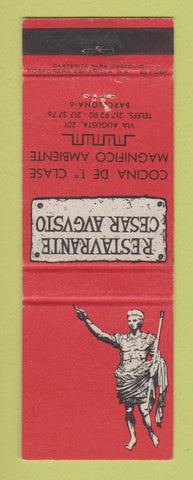 Matchbook Cover - Restaurant Cesar Augusto Barcelona Spain