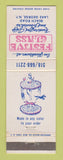 Matchbook Cover - Festive Glass Gifts Lake George NY