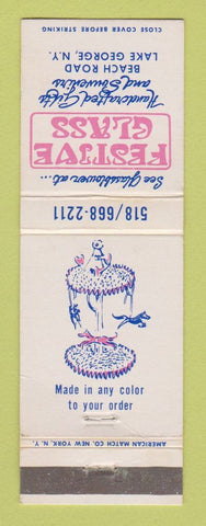 Matchbook Cover - Festive Glass Gifts Lake George NY