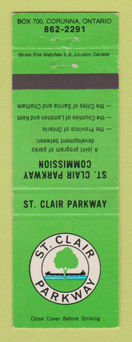 Matchbook Cover - St Clair Parkway Corunna ON