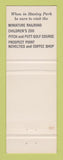 Matchbook Cover - Stanley Park Vancouver BC