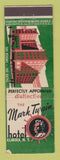 Matchbook Cover - Mark Twain Hotel Elmira NY feature WEAR