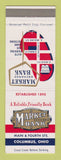 Matchbook Cover - Market Exchange Bank Columbus OH