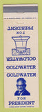 Matchbook Cover - Barry Goldwater for President 1964