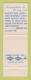 Matchbook Cover - Glacier National Park MT