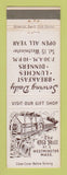 Matchbook Cover - Old Mill Restaurant Westminster MA WEAR