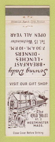 Matchbook Cover - Old Mill Restaurant Westminster MA WEAR