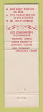 Matchbook Cover - Old Londonderry Workshop VT gifts