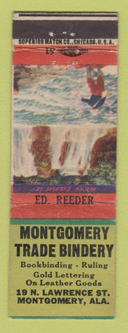 Matchbook Cover - Montgomery Trade Bindery Montgomery AL