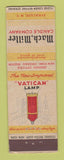 Matchbook Cover - Mack Miller Candle Company Syracuse NY FEDERAL LONG