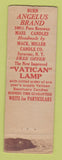 Matchbook Cover - Mack Miller Candle Company Syracuse NY FEDERAL LONG