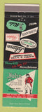 Matchbook Cover - John Bull Store Nassau Bahamas Parker Pens Rolex