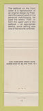 Matchbook Cover - Franklin Roosevelt Sailboat Reproduction
