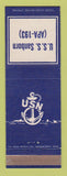Matchbook Cover - US Sanborn Navy