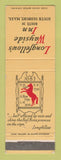 Matchbook Cover - Longfellow's Wayside Inn South Sudbury MA