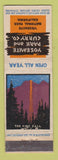 Matchbook Cover - Yosemite National Park CA