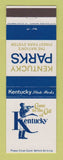 Matchbook Cover - Kentucky Parks Frankfort KY