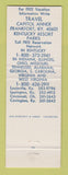 Matchbook Cover - Kentucky Parks Frankfort KY