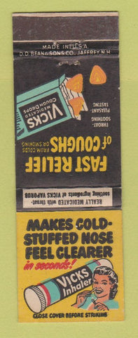 Matchbook Cover - Vicks Cough Drops Inhaler