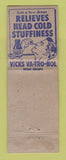 Matchbook Cover - Vicks Cough Drops Inhaler
