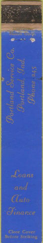 Matchbook Cover - Laons Auto Finance Portland IN WEAR 10 Strike