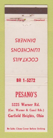 Matchbook Cover - Pesano's Restaurant Garfield Heights OH