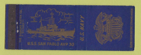 Matchbook Cover - USS San Pablo Navy