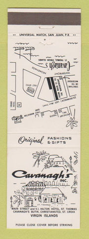 Matchbook Cover - Cavanagh's Clothes Store St Thomas St Croix Virgin Islands