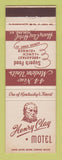 Matchbook Cover - Henry Clay Hotel Ashland KY