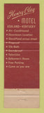 Matchbook Cover - Henry Clay Hotel Ashland KY
