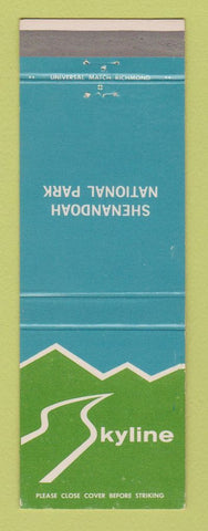 Matchbook Cover - Shenandoah National Park VA Skyline