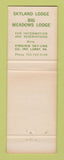 Matchbook Cover - Shenandoah National Park VA Skyline