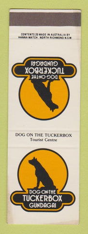 Matchbook Cover - Dog on the Tuckerbox Gundagai Australia SAMPLE