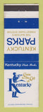 Matchbook Cover - Kentucky Parks Frankfort KY