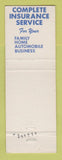 Matchbook Cover - Ed White Insurance Centralia Sandoval IL