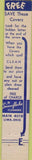 Matchbook Cover - Snowflake Laundry Cleaners Lima OH 10 Strike