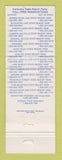 Matchbook Cover - Kentucky Parks KY