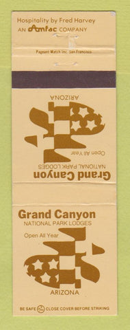 Matchbook Cover - Grand Canyon National Park AZ Amfac Fred Harvey