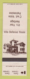 Matchbook Cover - Villa Bellevue House Parks Canada Kingston ON Cornwall