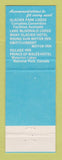 Matchbook Cover - Glacier National Park MT