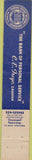 Matchbook Cover - Merriam State Bank Merriam KS 10 Strike