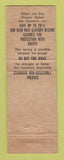 Matchbook Cover - Gates Insurance Agency Fortuna CA