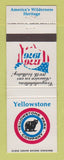 Matchbook Cover - Yellowstone National Park WY 1976