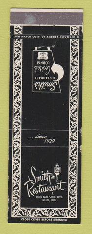 Matchbook Cover - Smith's Restaurant Euclid OH